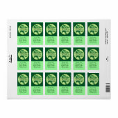 Grand Étiquette PESTO rectangulaire (Feuille entière)