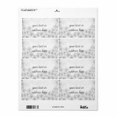 Grand étiquette rose (Feuille entière)