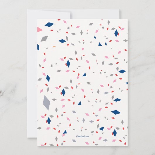 Grand événement d'ouverture Invitation au ruban bl (Dos)