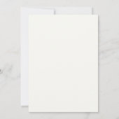 Grand Faire-part de mariage floral (Dos)