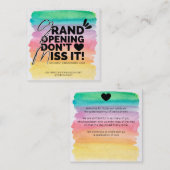 Grand faire-part d'ouverture carte (Devant / Derrière)