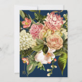 Grand Faire-part funéraire Floral de la Marine (Dos)