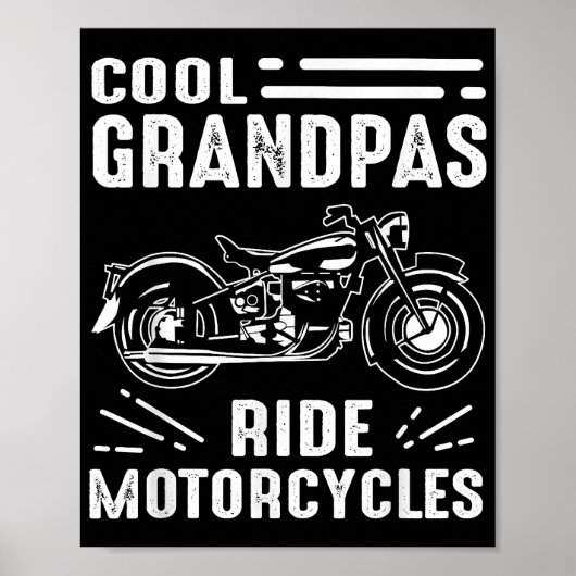 Grand Father Biker Poster (Voorkant)