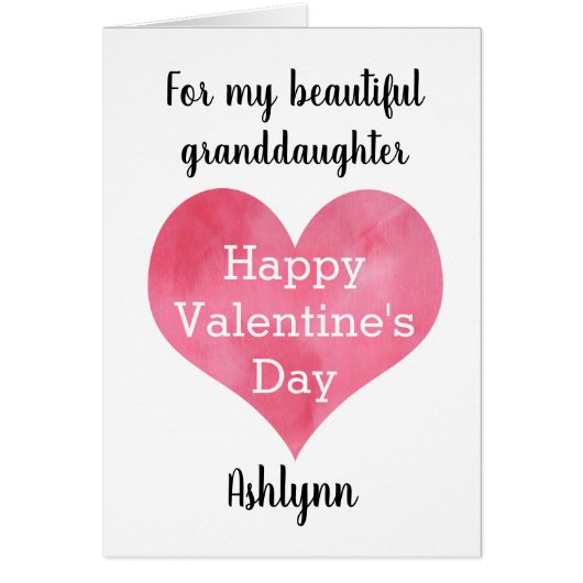 Grand-fille Heureuse Sainte-Valentin de coeur (Devant)