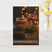 *GRAND-FILLE* UNE BELLE CARTE DÉCEMBRE ANNIVERSAIR (Fleur jaune)