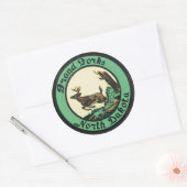 Grand Forks North Dakota-label Ronde Sticker (Envelop)