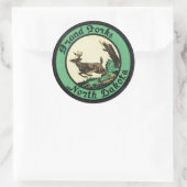 Grand Forks North Dakota-label Ronde Sticker (Tas)