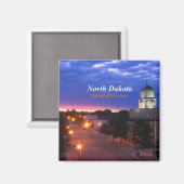 Grand Forks North Dakota Magnet Travel Souvenir (Recto/Verso)