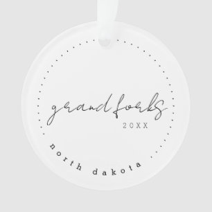 Grand Forks, North Dakota Travel Verenigde Staten Ornament