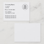 Grand format de carte de visite simple (Devant / Derrière)