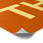 Grand Gardez le calme et donnez Merci Poster (Coin)