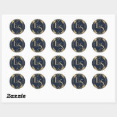 Grand Gatsby art déco élégant mariage Sticker (Feuille)
