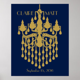 Grand Gatsby Art déco mariage signataire livre d'o