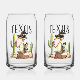 Grand Géocoucou du Texas buvant une boisson