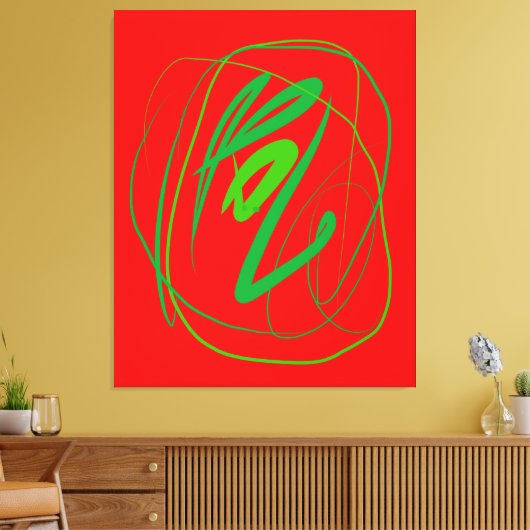 Grand geste Impression de toile étirée (Insitu(Salon))