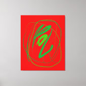 Grand geste Impression de toile étirée (Recto)