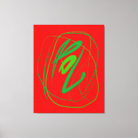 Grand geste Impression de toile étirée