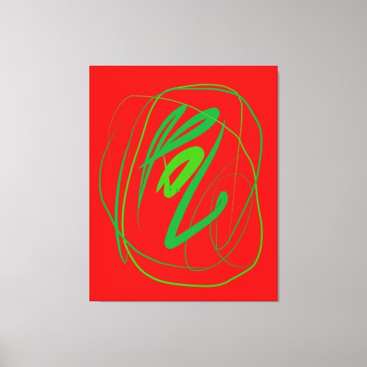 Grand geste Impression de toile étirée (Recto)