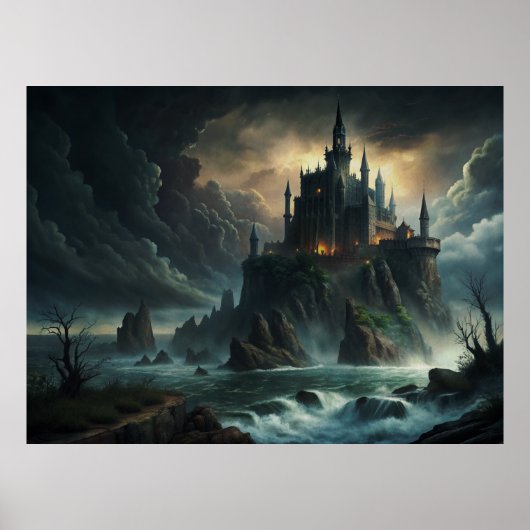 Grand Gothic Castle Poster (Voorkant)