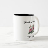 Grand Grand-Mère A Établi Une Jolie Mug Florale (Devant droit)