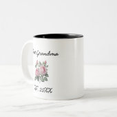 Grand Grand-Mère A Établi Une Jolie Mug Florale (Devant gauche)