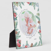 Grand grand-mère Premier Noël Baby Photo Plaque (Côté)
