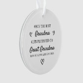 Grand grand-mère promu à grand-mère Faire-part (devant)