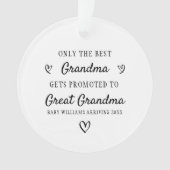 Grand grand-mère promu à grand-mère Faire-part (devant)