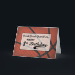 Grand Great Grandson 8e Birthday Basketball Large<br><div class="desc">Dans le temps de la fête, le temps de la fête, c'est la fête de la fête. Join in in and be part of the merriment by simply giving him this card that shares with him his favorite sport of basketball. LE TEXTE SUR LA COVER DE LA CARTE DE LA...</div>