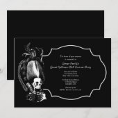 Grand Halloween Ball Masquerade Party Invitation (Devant / Derrière)