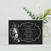 Grand Halloween Ball Masquerade Party Uitnodiging (Staand voorkant)