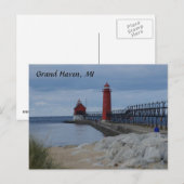 Grand Haven Lighthouders Briefkaart (Voorkant / Achterkant)