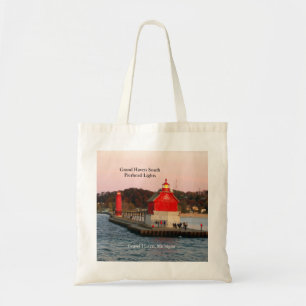 Grand Haven South Pierhead Lights canvas tas