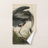 Grand héron bleu des oiseaux d'Amérique d'Audubon (Serviette à main)