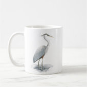 Grand Heron bleu Mug (Gauche)