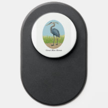 Grand Héron bleu PopSocket