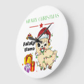Grand Horloge Lama de Noël (Angle)