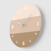 Grand horloge marron rayée ombrée (Angle)