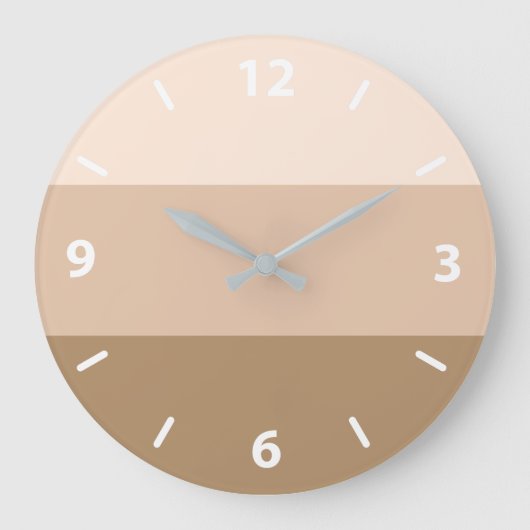 Grand horloge marron rayée ombrée (Recto)