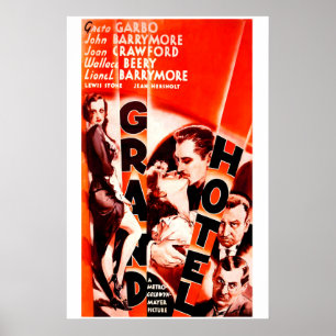 Grand Hotel 1932 Film Poster Klassiek Hollywood