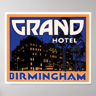 Grand Hotel Birmingham Poster