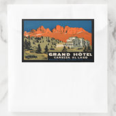 Grand Hotel Carezza Al Lago Sticker rectangulaire (Sac)