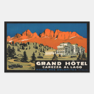 Grand Hotel Carezza Al Lago Sticker rectangulaire