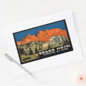 Grand Hotel Carezza Al Lago Sticker rectangulaire (Enveloppe)