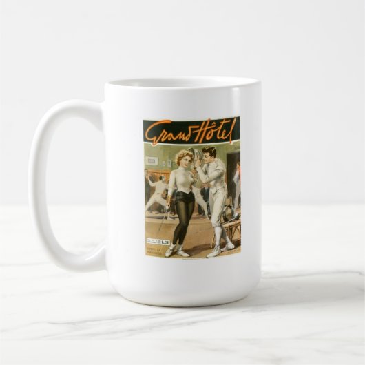 Grand Hotel Fencing Poster Café Mug (Gauche)