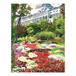 Grand Hotel Mackinac Island - De geheime tuin Foto Afdruk