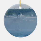 Grand Hotel Through the Fog Keramisch Ornament (Achterkant)