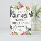 Grand Infirmière Appréciation Merci Laisser cadeau (Debout devant)