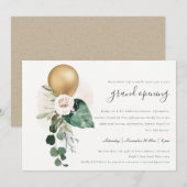 Grand Invitation d'ouverture du ballon à huile d'o (Devant / Derrière)