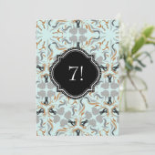 Grand Invitation Noir Doré Fête du Gros Chien (Debout devant)